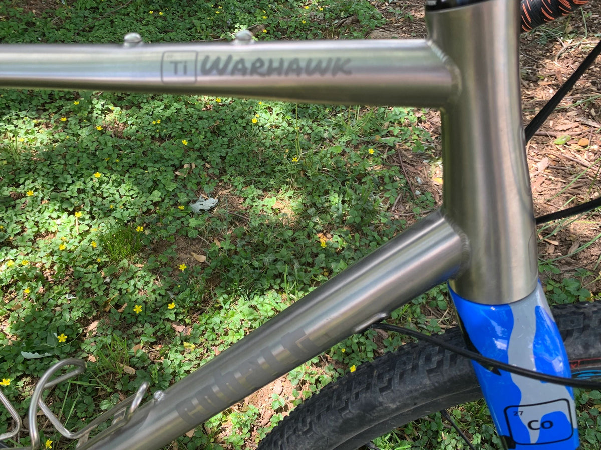 Carbon and titanium bicycle frames