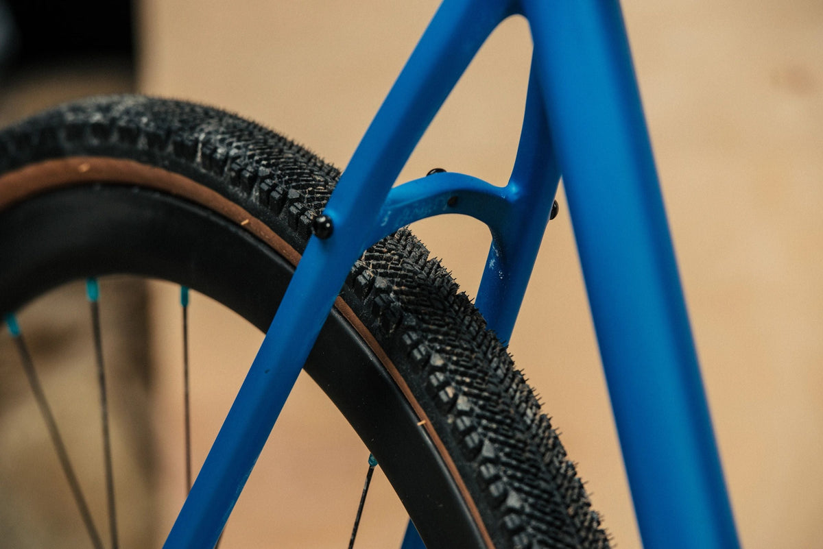 Cobalt gravel bike and tires