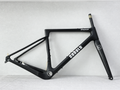 Cobalt Warhawk carbon gravel frameset in matte black with white decals